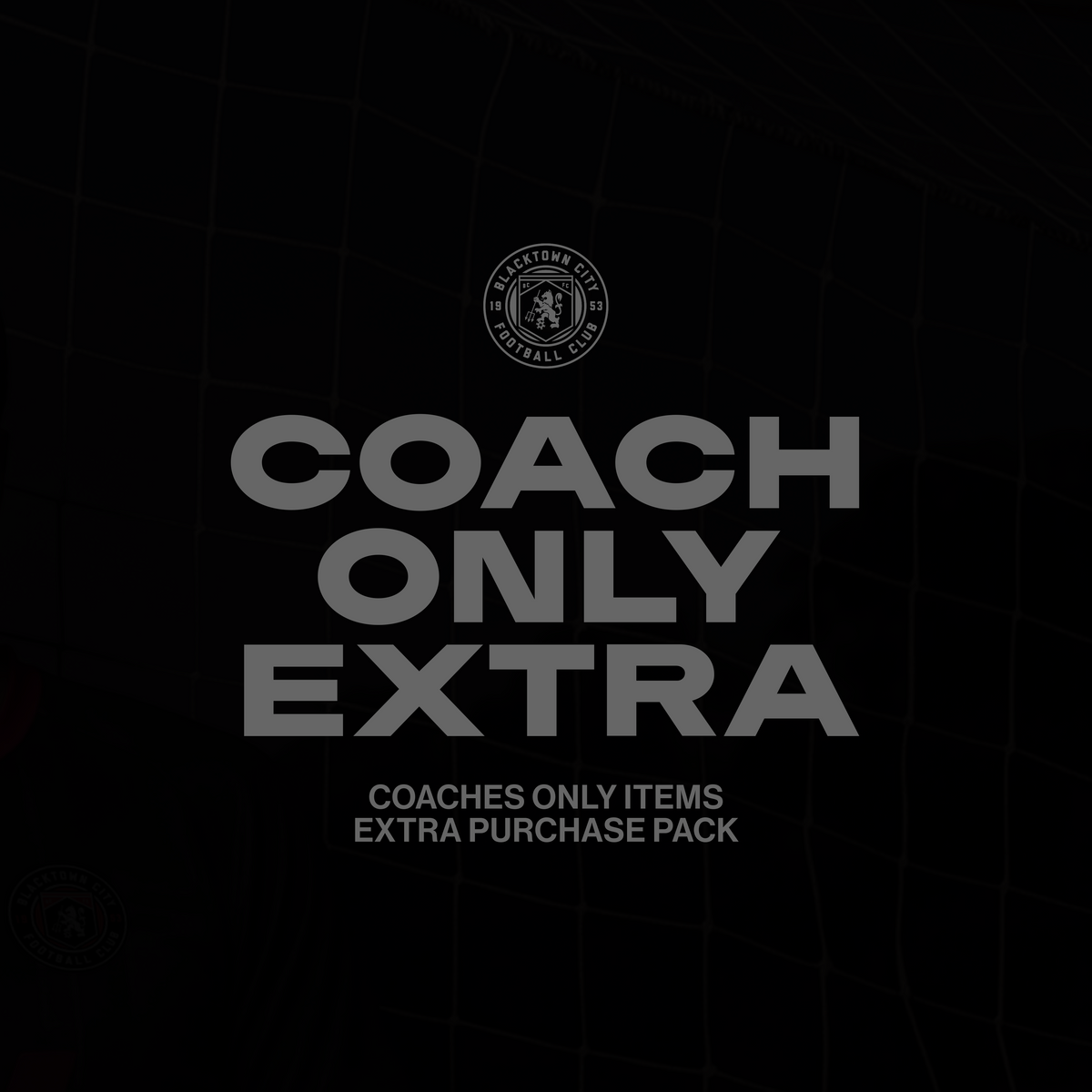 BCFC Coaches Only Items (Extra)